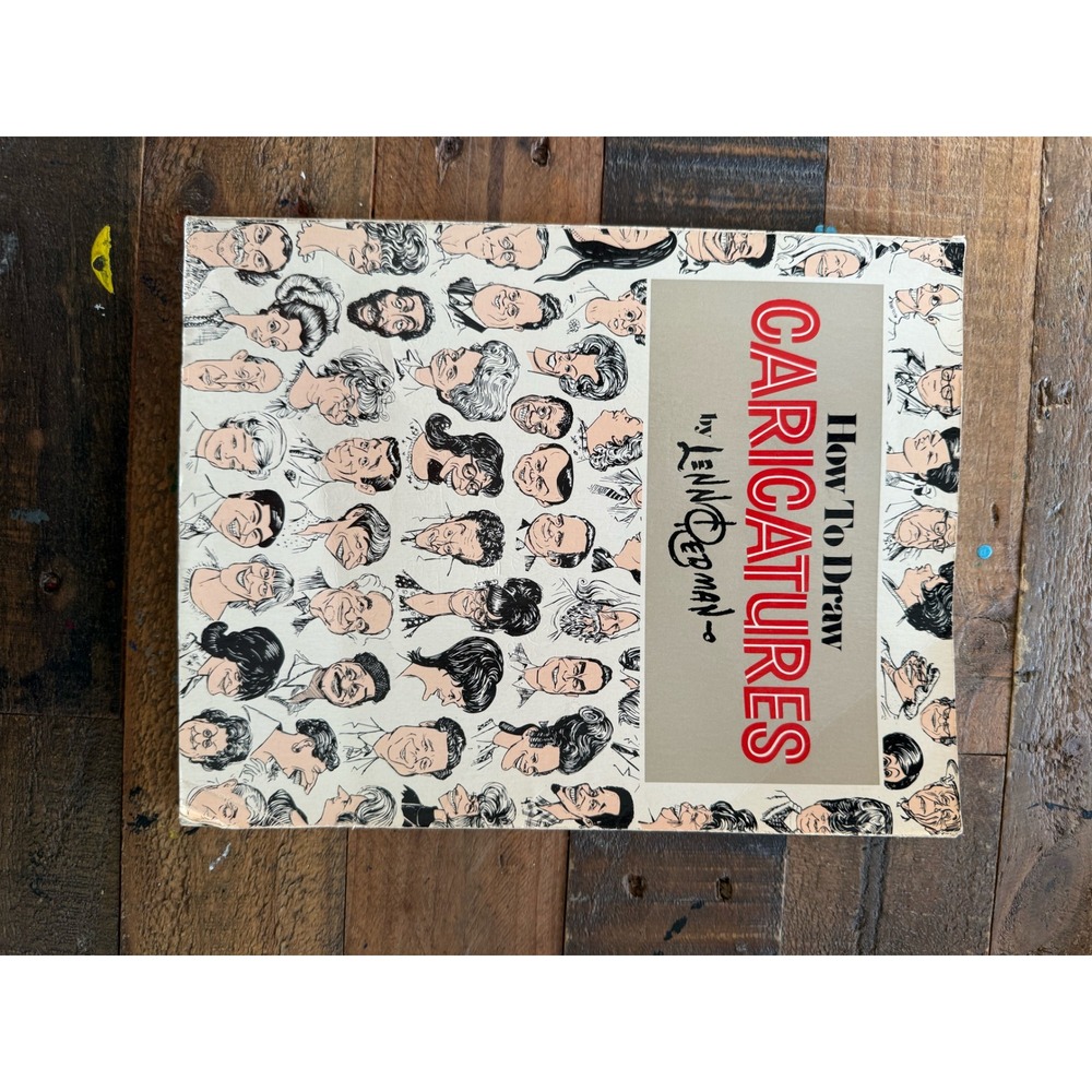 How To Draw Caricatures by Lenn Redman Softcover Art Instruction Book 1984